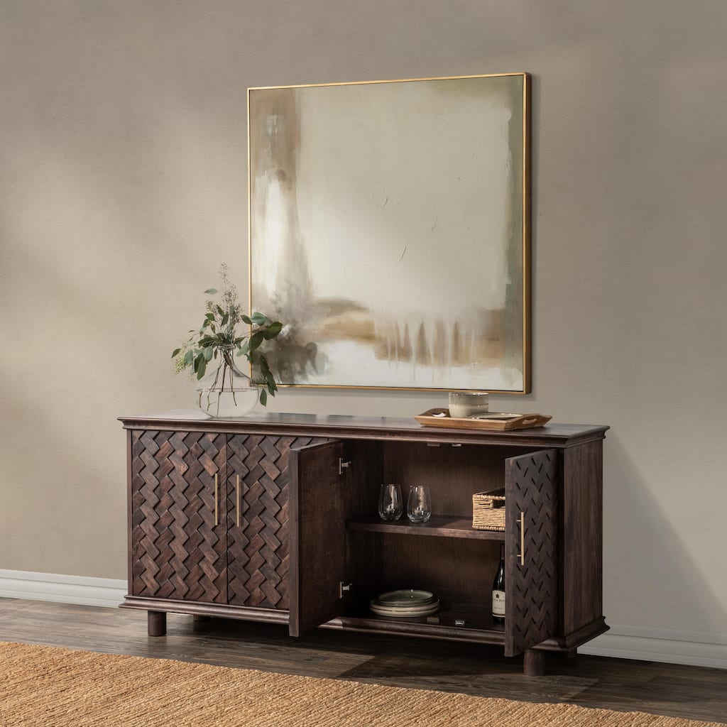 Classic Home Shira Mango Wood Sideboard Buffet