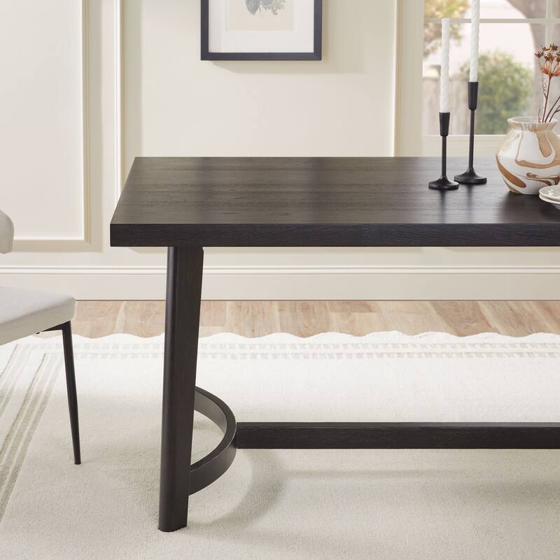 Middlebrook Rustic Solid Oak Wood 70-inch Rectangle Dining Table