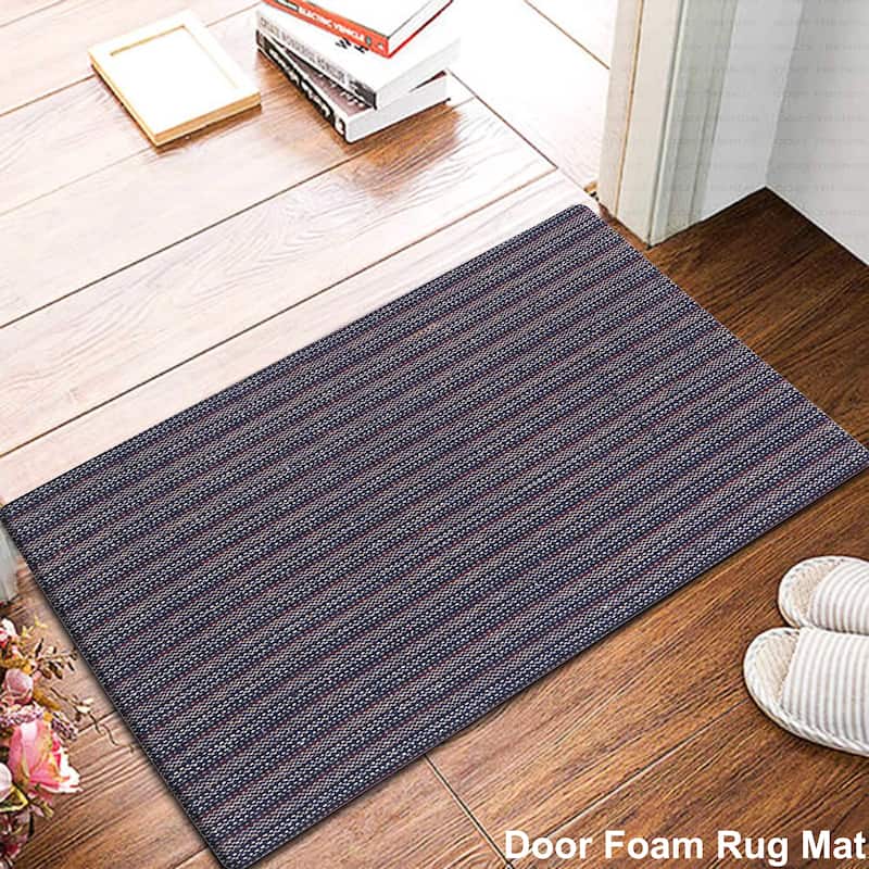 Woven Cotton Anti Fatigue Cushioned Kitchen | Doormat | Bathroom 18" x 30" Mats With Foam Backing Anti Slip - 18''x30''