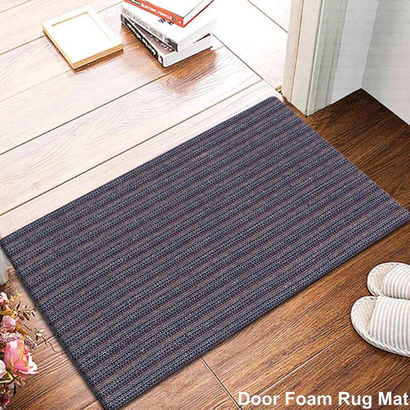 Woven Cotton Anti Fatigue Cushioned Kitchen | Doormat | Bathroom 18" x 30" Mats With Foam Backing Anti Slip - 18''x30''
