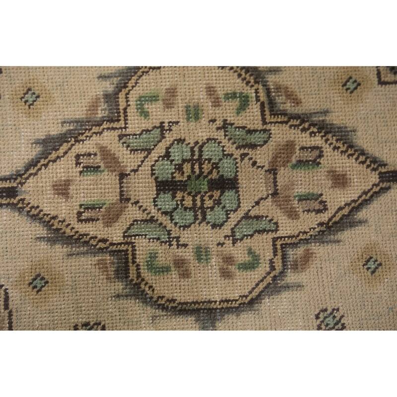 Light Blue Tabriz Persian Area Rug Hand-Knotted Oriental Wool Carpet - 7'10"x 11'1"
