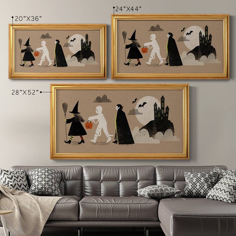 Graphic Halloween Collection D Premium Framed Canvas- Ready to Hang