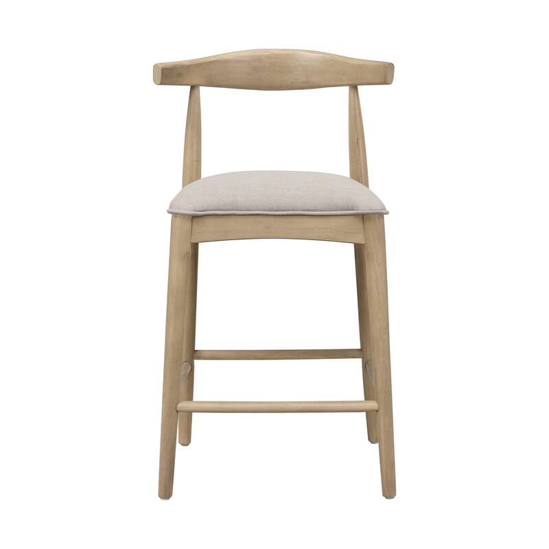 Counter Stool In Pebble Fabric (Set of 2)