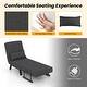 preview thumbnail 16 of 17, Costway Folding 5 Position Convertible Sleeper Bed Armchair Lounge