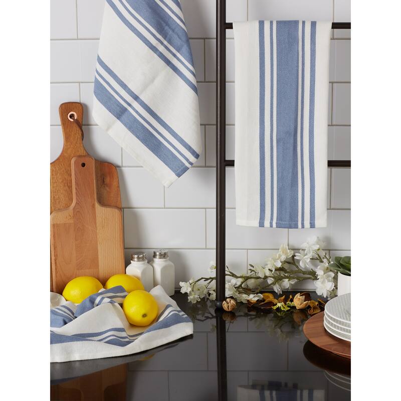 DII Vintage Red Chef Stripe Dishtowel (Set of 3)