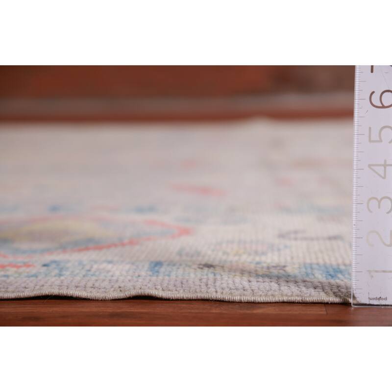 Hand Knotted Oriental 100% Wool Carpet Transitional All-Over Purples Oushak Area Rug - 12' 9'' X 8' 11''