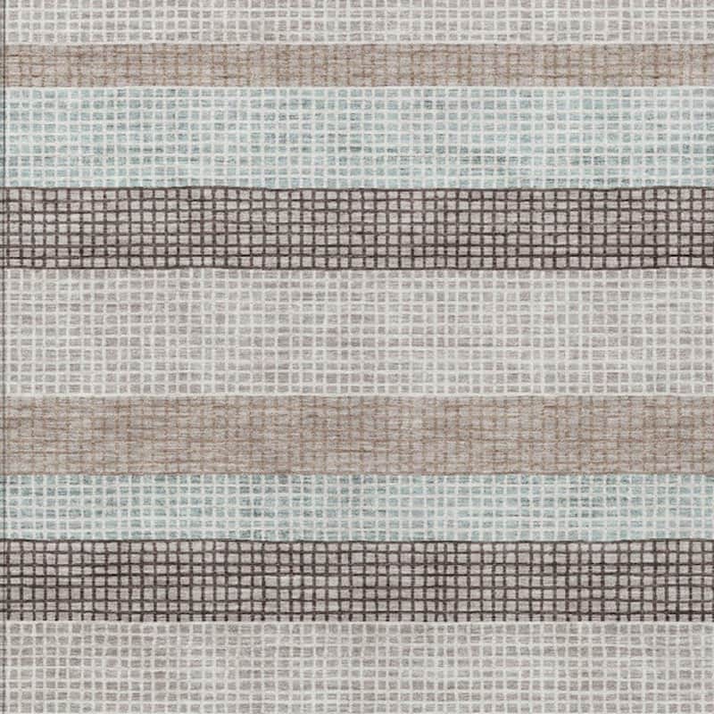 HomeRoots Striped Transitional Rectangle Outdoor Rug