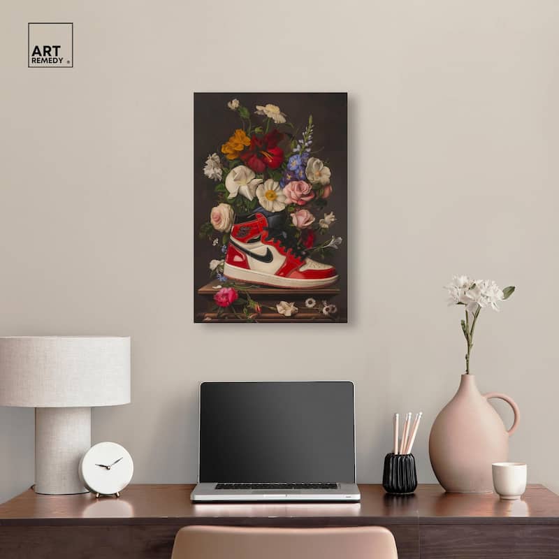 Sneaker Bouquet II Canvas by Art Remedy, Gallery Wrapped
