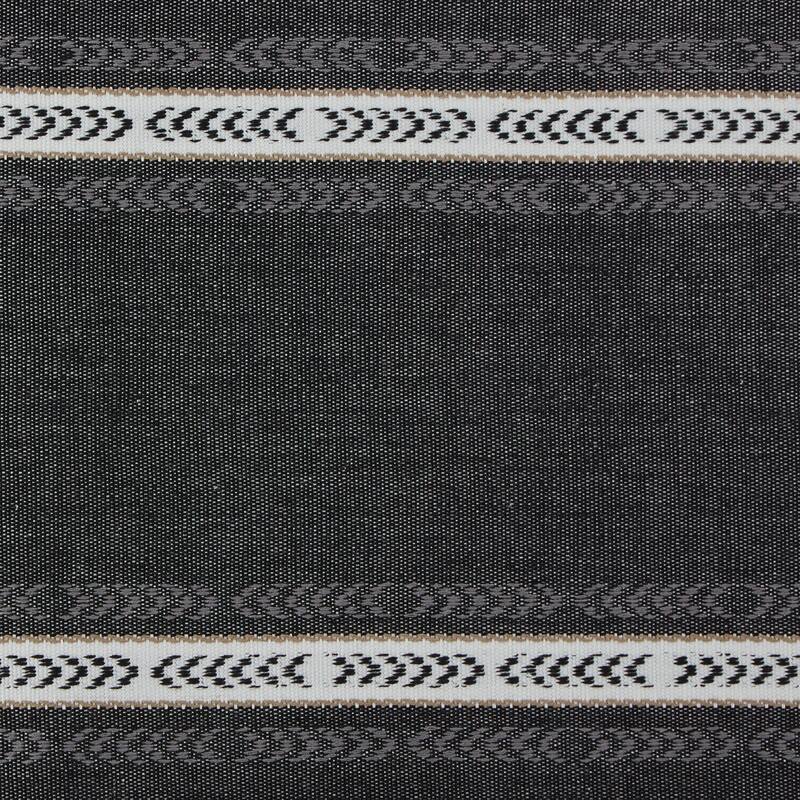 DII Dobby Striped Fringe Ribbed Table Runner