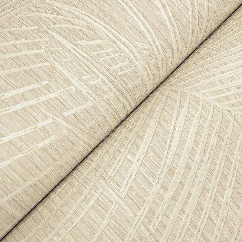 York Wallcoverings Della Palm Shell Wallpaper