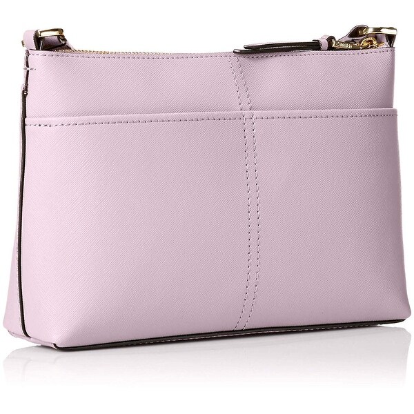 calvin klein lily saffiano leather crossbody
