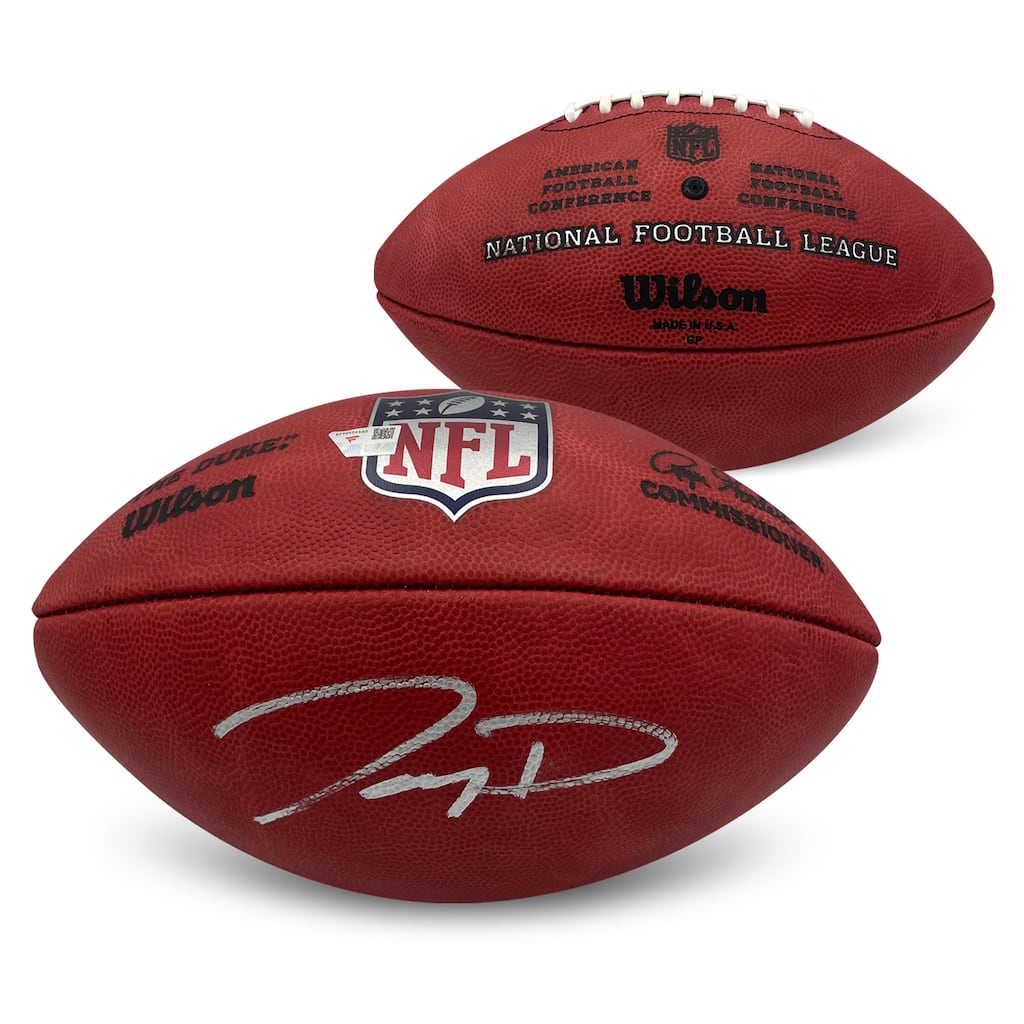 Jayden Daniels Autographed Washington Commanders Signed NFL Authentic Duke Football Fanatics COA - 8' x 11'