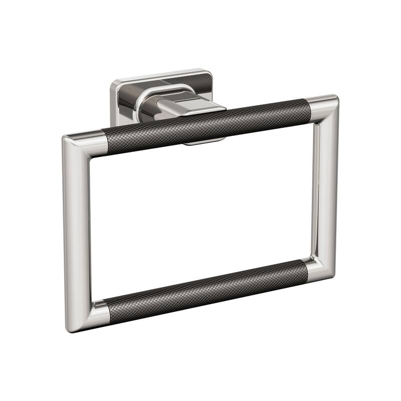 Amerock Esquire Hand Towel Ring - Polished Nickel/Gunmetal