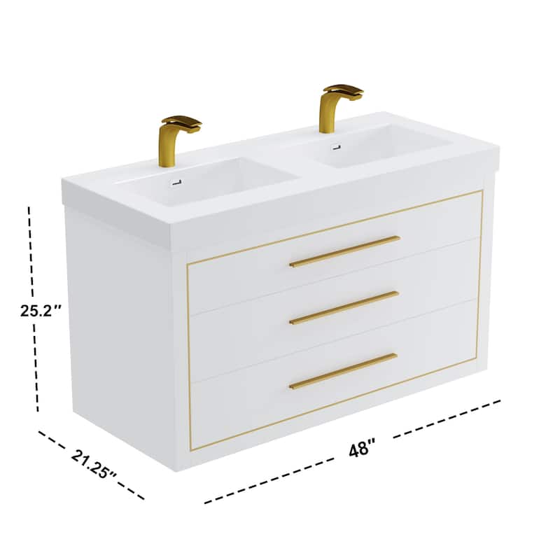 LaLa 48" Double Vanity Set