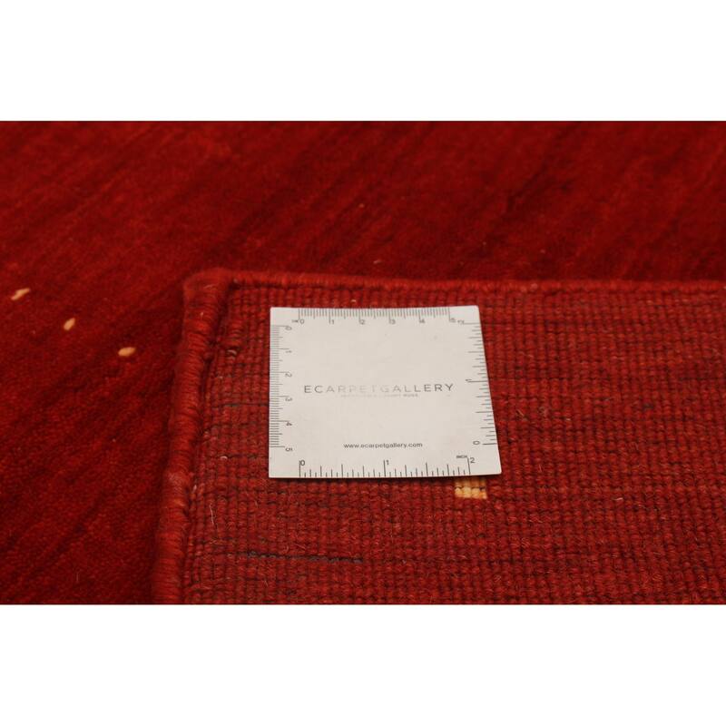 Kashkuli Gabbeh Red Rug 4'6" x 6'6" - 4'6 x 6'6