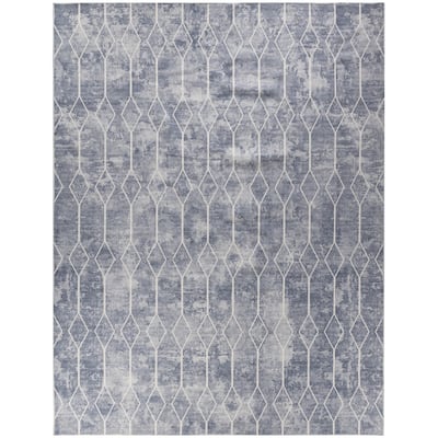 Pavo Power Loomed Geometric Area Rug By HomeRoots - 9' x 12'