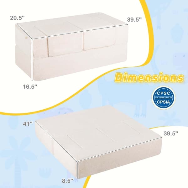 Modular Play Couch Kids Play Crawling Floor Sofa for Boys & Girls