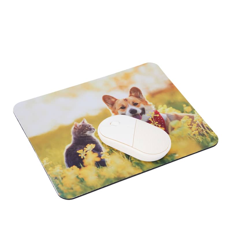 18 Pack White Sublimation Mouse Pad Blanks for Heat Press Printing (24.