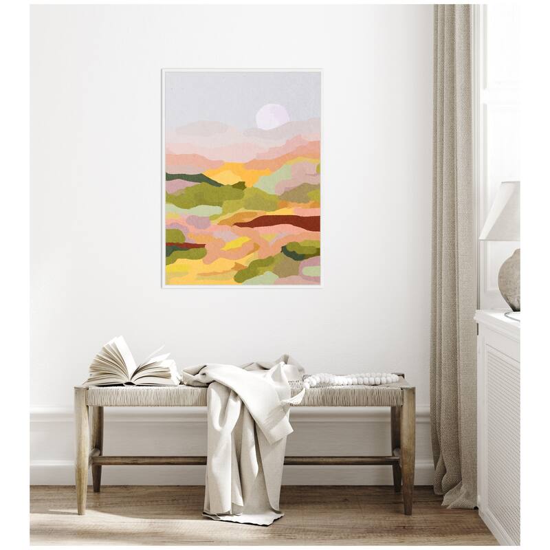 Kate and Laurel Sylvie Beautiful Landscape Framed Canvas by July Art Prints