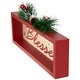 preview thumbnail 4 of 3, Framed "Blessed" Wooden Christmas Decoration - 9.75"