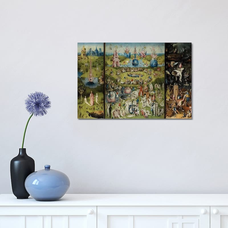 iCanvas "The Garden of Earthly Delights 1504" by Hieronymus Bosch Canvas Print - 12x18x1.5