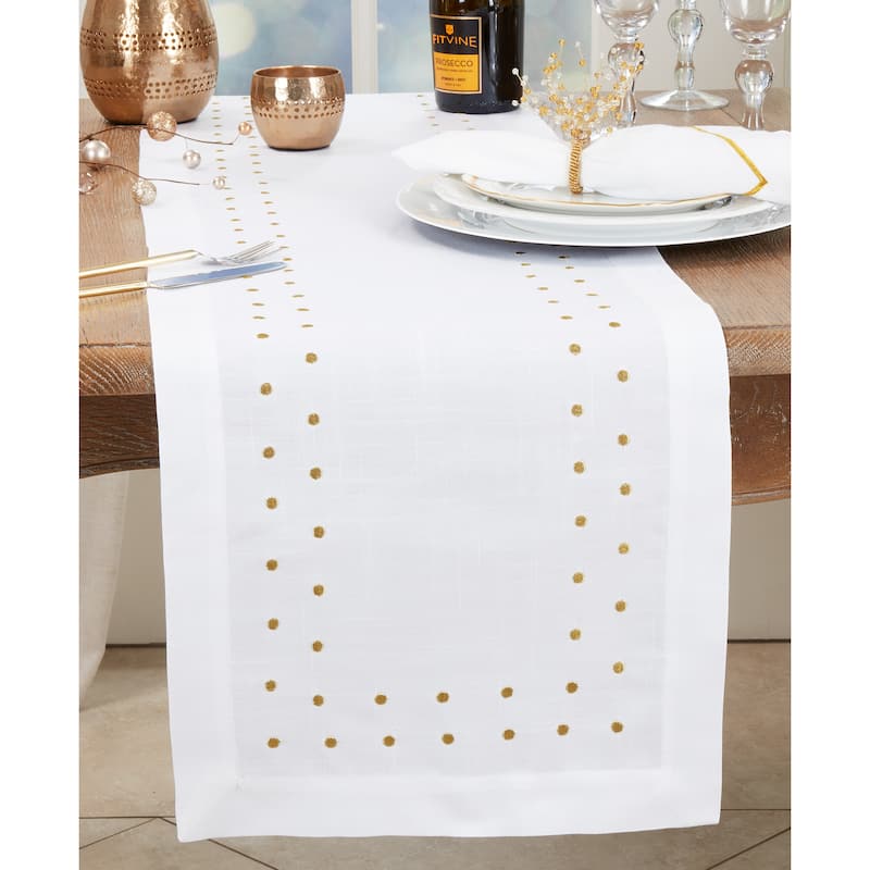 Classic Polka Dot Table Runner - 16"x72"