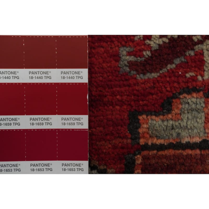Hand Knotted Oriental 100% Wool Carpet Traditional Medallion Red Heriz Area Rug - 13' 1'' X 9' 6''