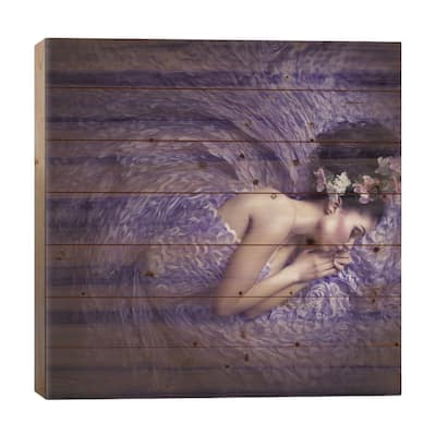 Mermaid Dream Print On Wood by hardibudi - Multi-Color