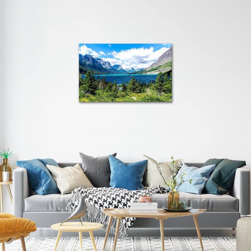 Glacier National Park Wall Art Lake Mountains