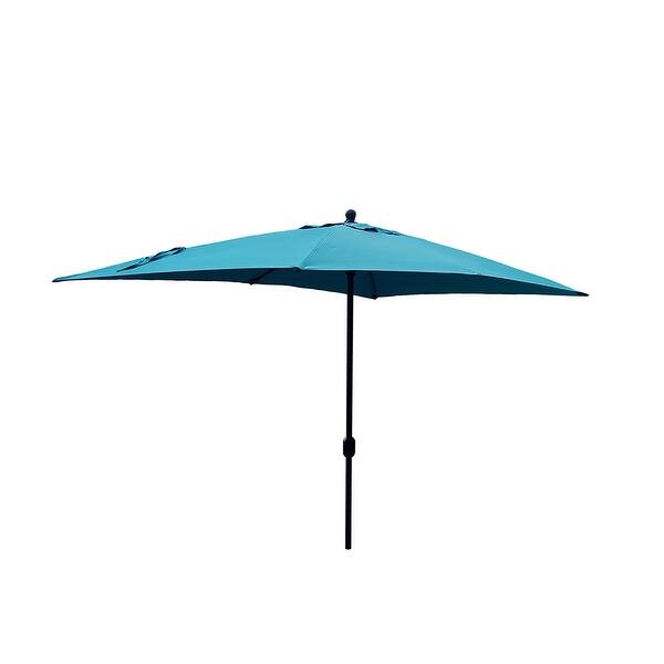 Shop 10 X6 5 Rectangle Market Patio Umbrella 7 Colors On Sale Overstock 31876479