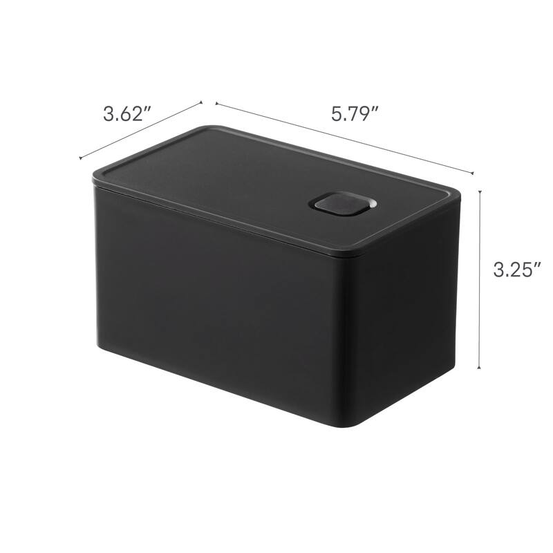 Yamazaki Home Vacuum-Sealing Butter Dish, Polypropylene, 700ml - L 3.62 x W 5.79 x H 3.35 inches
