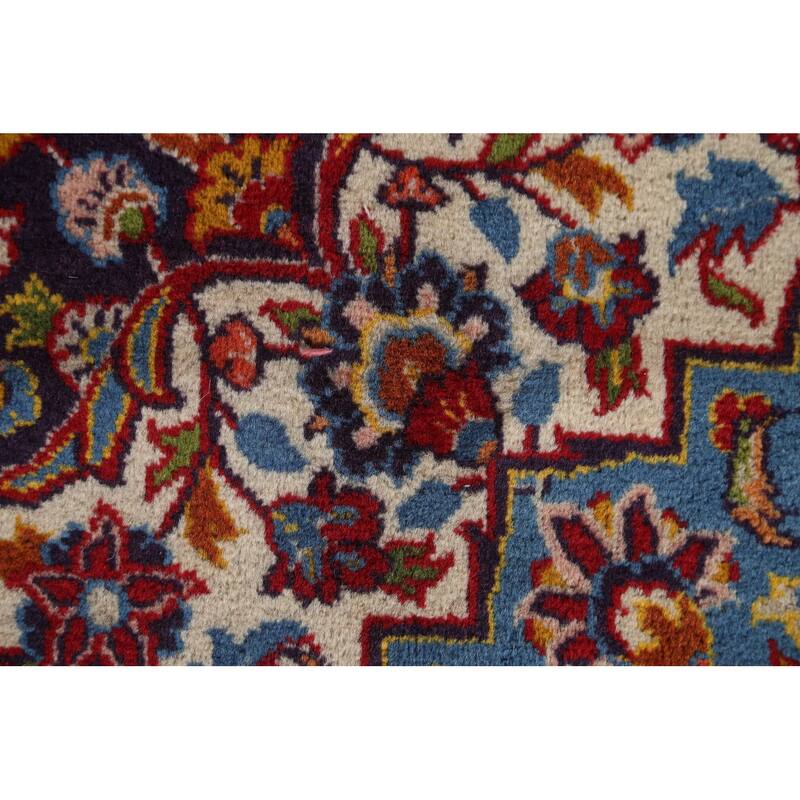 Traditional Kashan Persian Large Area Rug Hand-knotted Wool Carpet - 10'3" x 17'0"