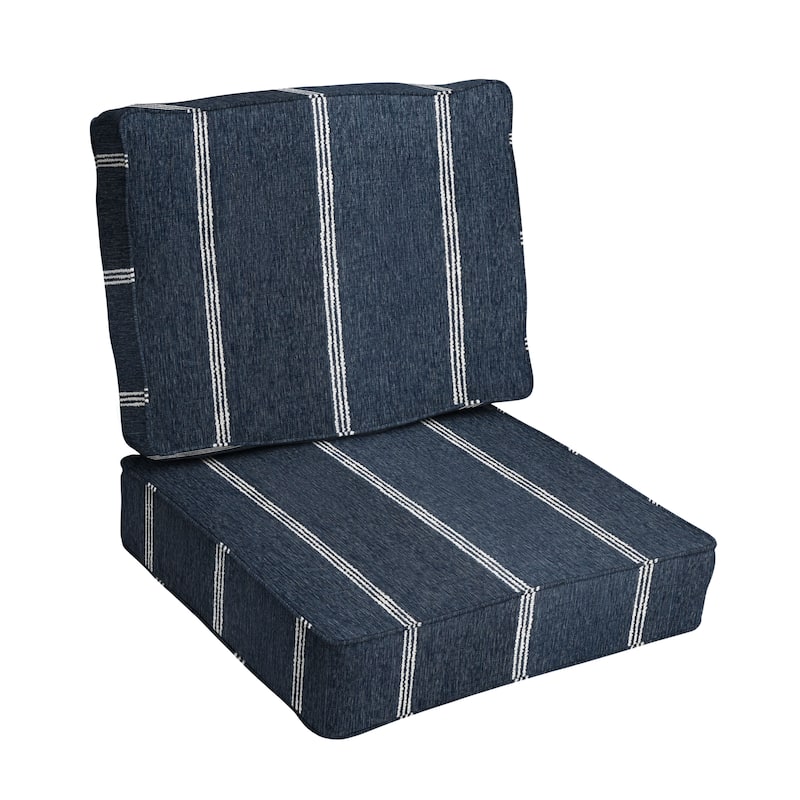 Sorra Home Sunbrella Outdoor Corded Deep Seating Cushion Set