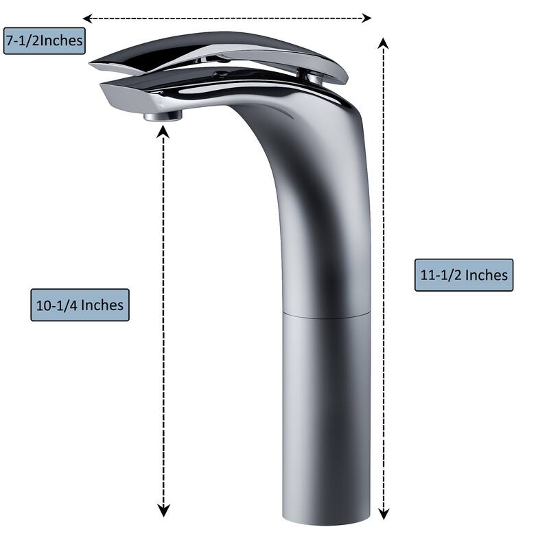 Dowell 8001/018 Series Single Handle Vessel Bathroom Faucet