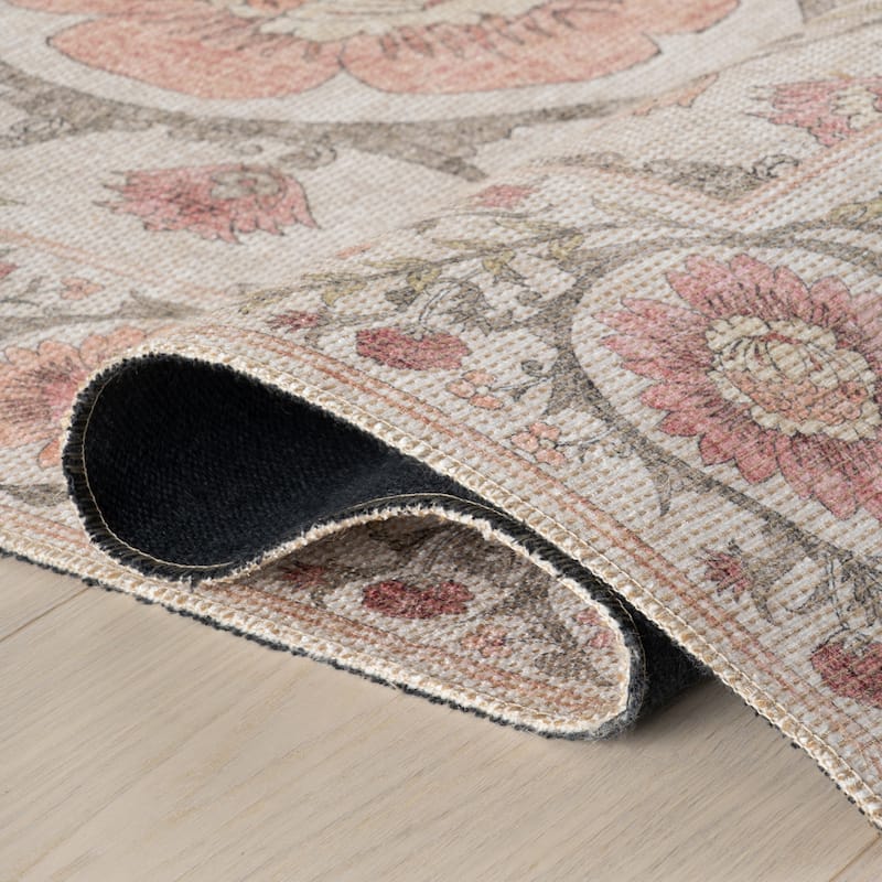 Nuloom Hillstone Collection Traditional Vintage Medallion Area Rug