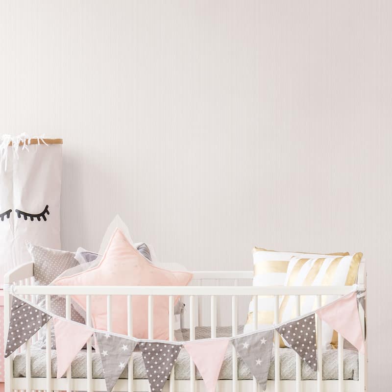 Galerie Wallcoverings Just 4 Kids 2 Tiny Stripes Non-woven Matte Wallpaper Roll