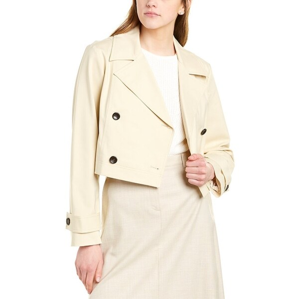 cropped trench jacket