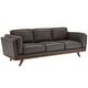 preview thumbnail 10 of 27, Gianella Oxford All Leather Sofa by iNSPIRE Q Modern Grey