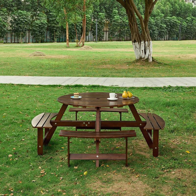 Outdoor Picnic Table Set with Multiple Features for All Seasons