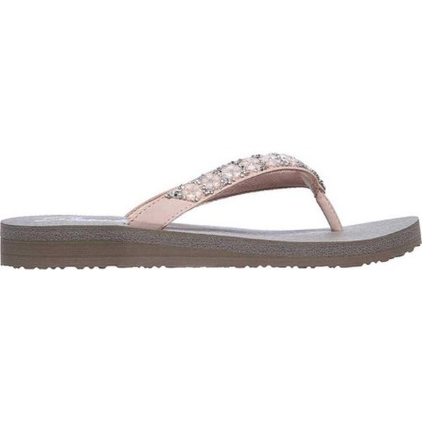 skechers meditation daisy delight flip flops