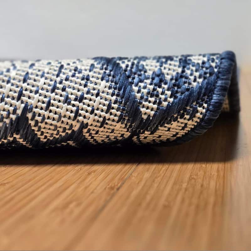 Tropea Darcy Indoor Outdoor Flatweave Area Rug Boho Geometric Polypropylene