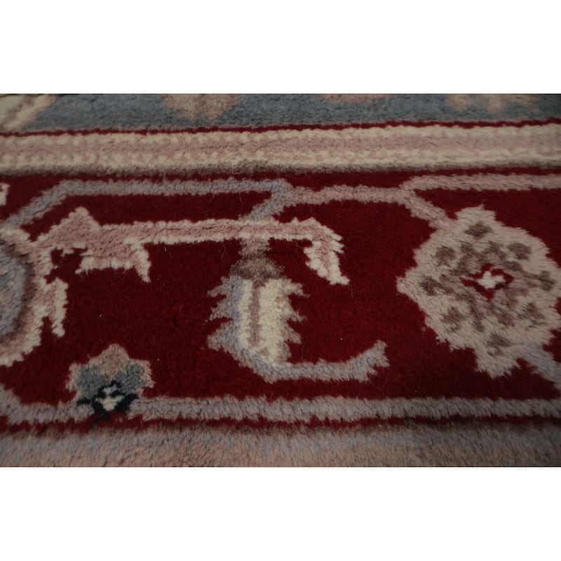 Hand Knotted Oriental 100% Wool Carpet Traditional Floral Beige & Ivories Heriz Area Rug - 6' 2'' X 4' 0''