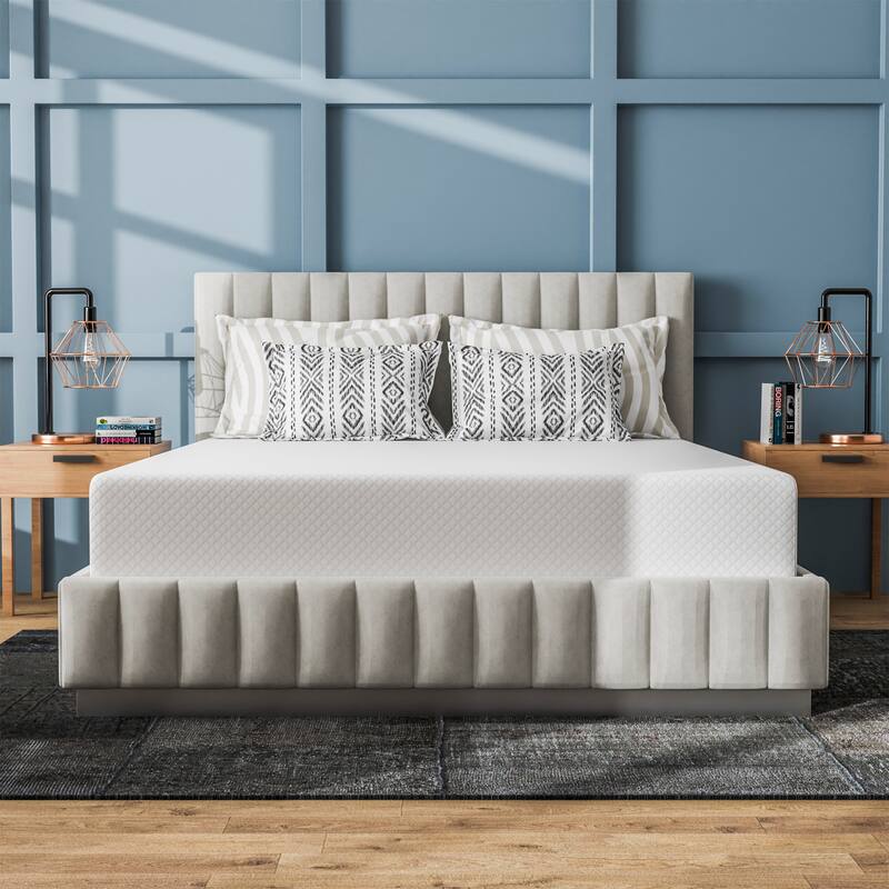 DH BASIC 12 Inch Hypoallergenic CertiPUR-US Gel Memory Mattress by Denhour - Queen