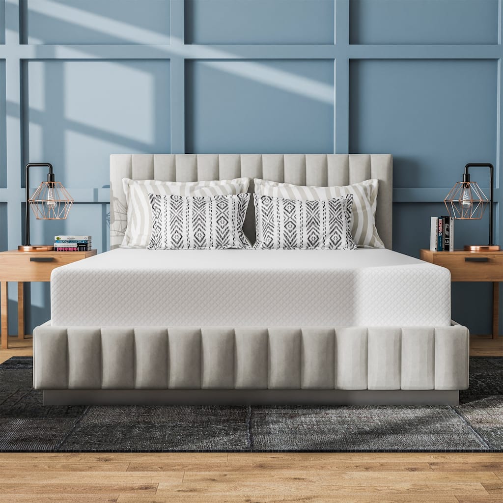 DH BASIC 12 Inch Hypoallergenic CertiPUR-US Gel Memory Mattress by Denhour