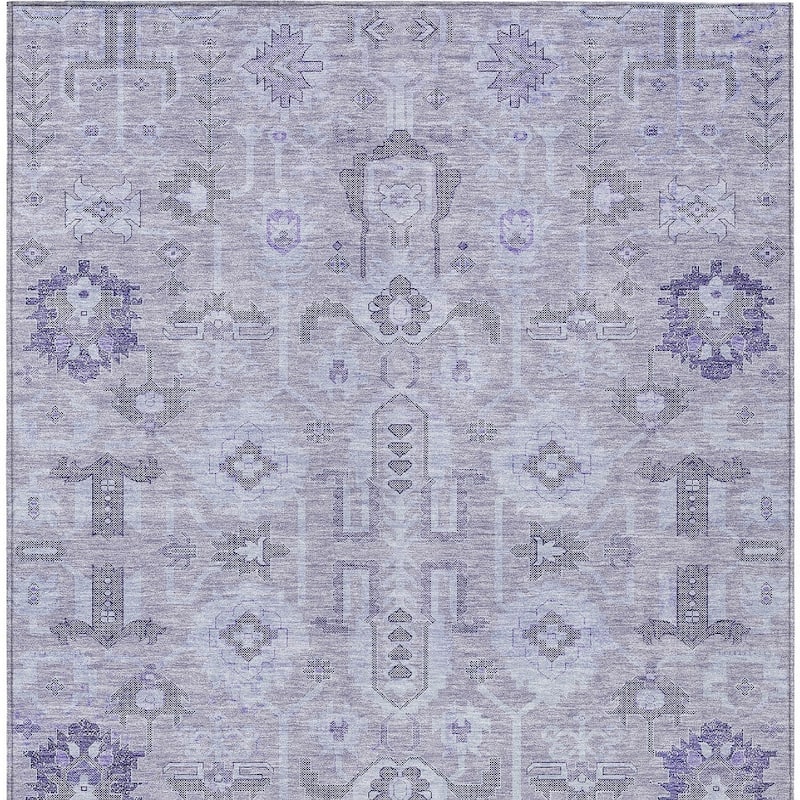 HomeRoots Oriental Traditional Rectangle Outdoor Rug