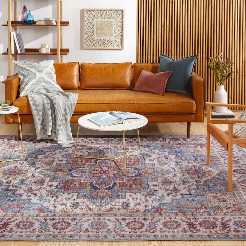 Livabliss Iris Traditional Medallion Area Rug