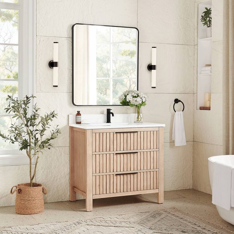 Shenzhen Bath Vanity with Composite Stone Top without Mirror