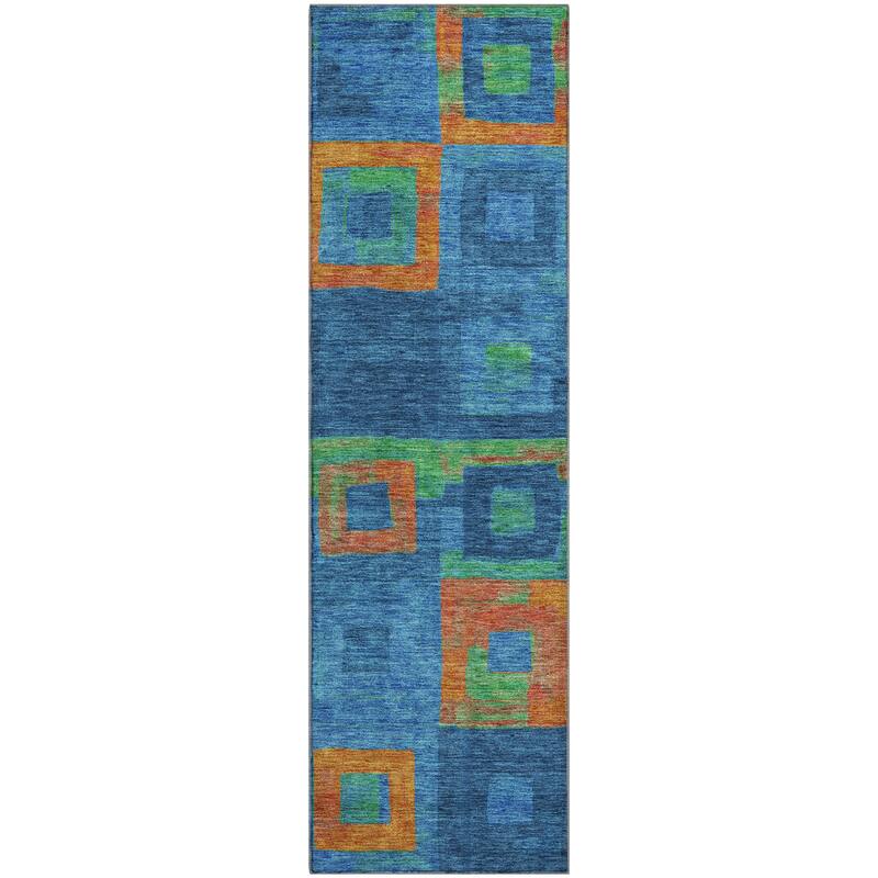 Premium Washable Super Soft Blocky Contemporary Mayfield Rug