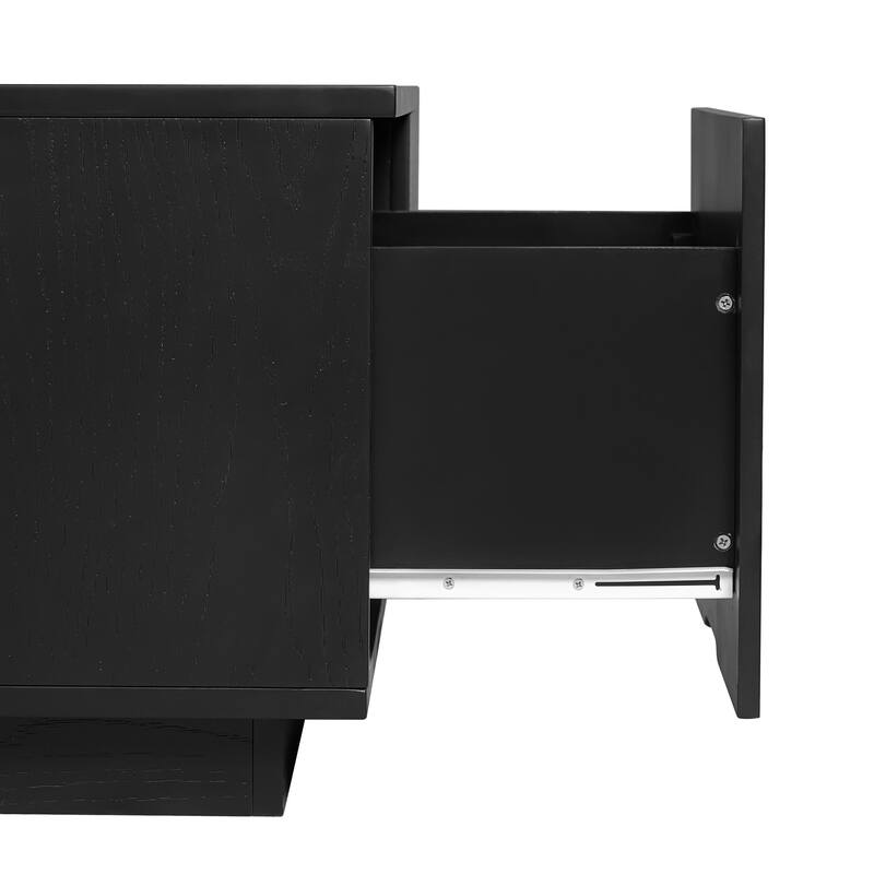 33.25" Square Coffee Table with 4 Storage Drawers