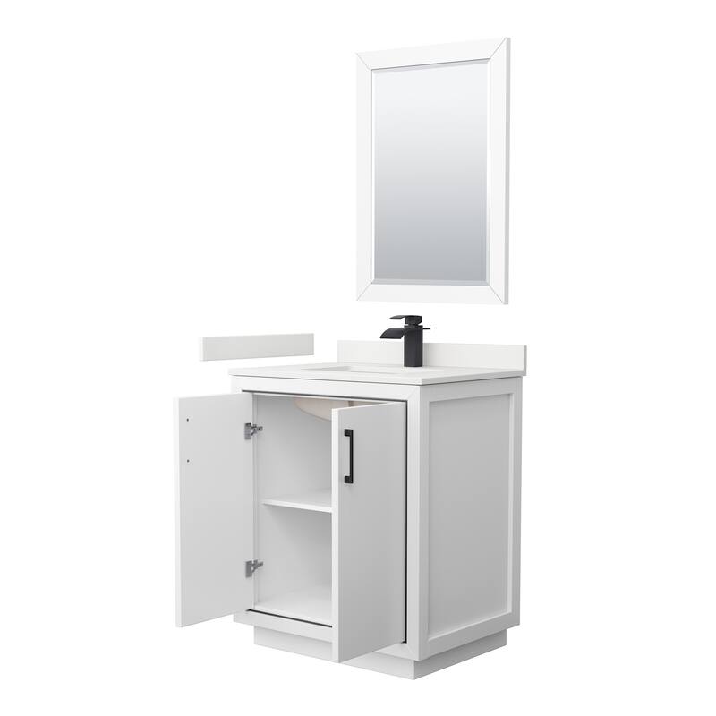 Wyndham Collection WCF111130S-QTZ-UNSM24 Icon 30" Free Standing Single